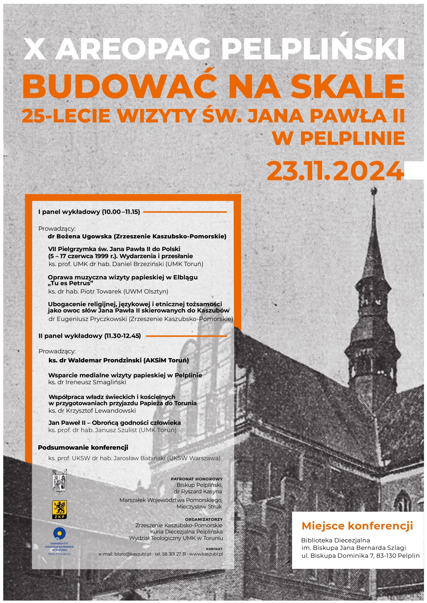 Zaproszenie na X Areopag Pelpliński