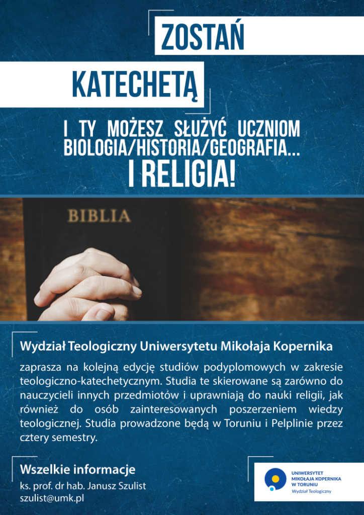 Oferta studiów podyplomowych w zakresie katechetyczno-teologicznym