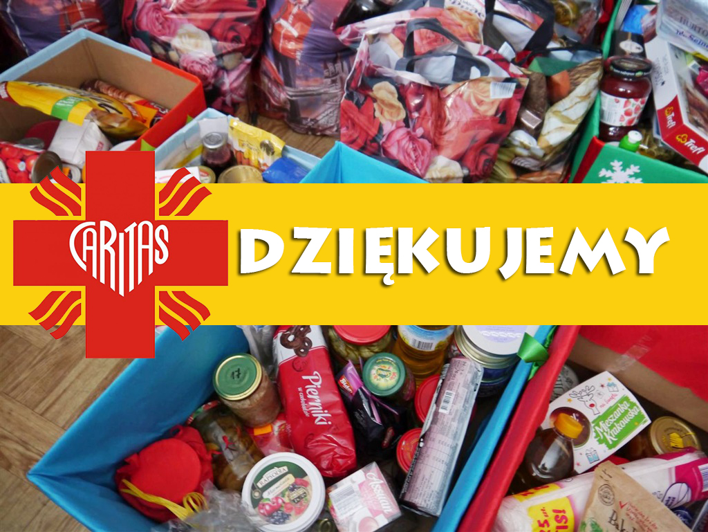 Dziękujemy za dary żywnościowe