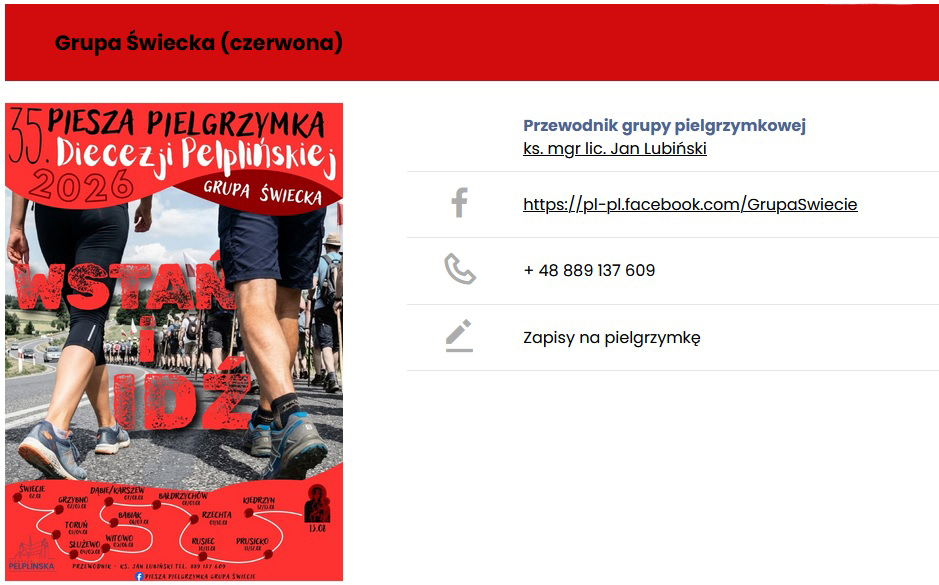 [ZAPISY] 35. Piesza Pielgrzymka Diecezji Pelplińskiej na Jasną Górę