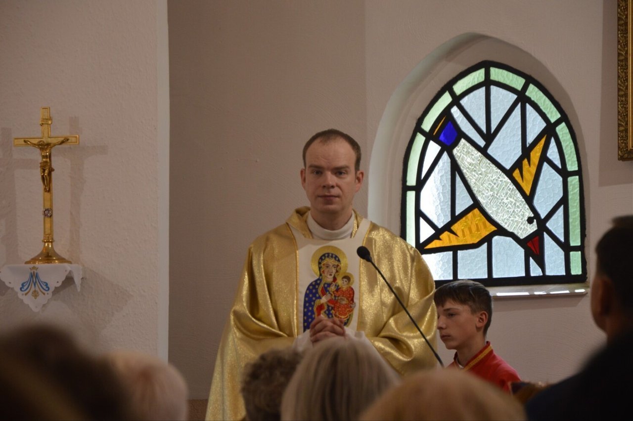 ks. Adam Lamkiewicz, nowy wikariusz w parafii św. Józefa w Świeciu